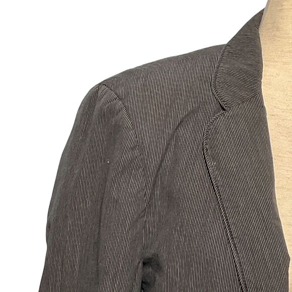Armani Exchange Men's Black Pinstripe Blazer - Picture 2 of 8